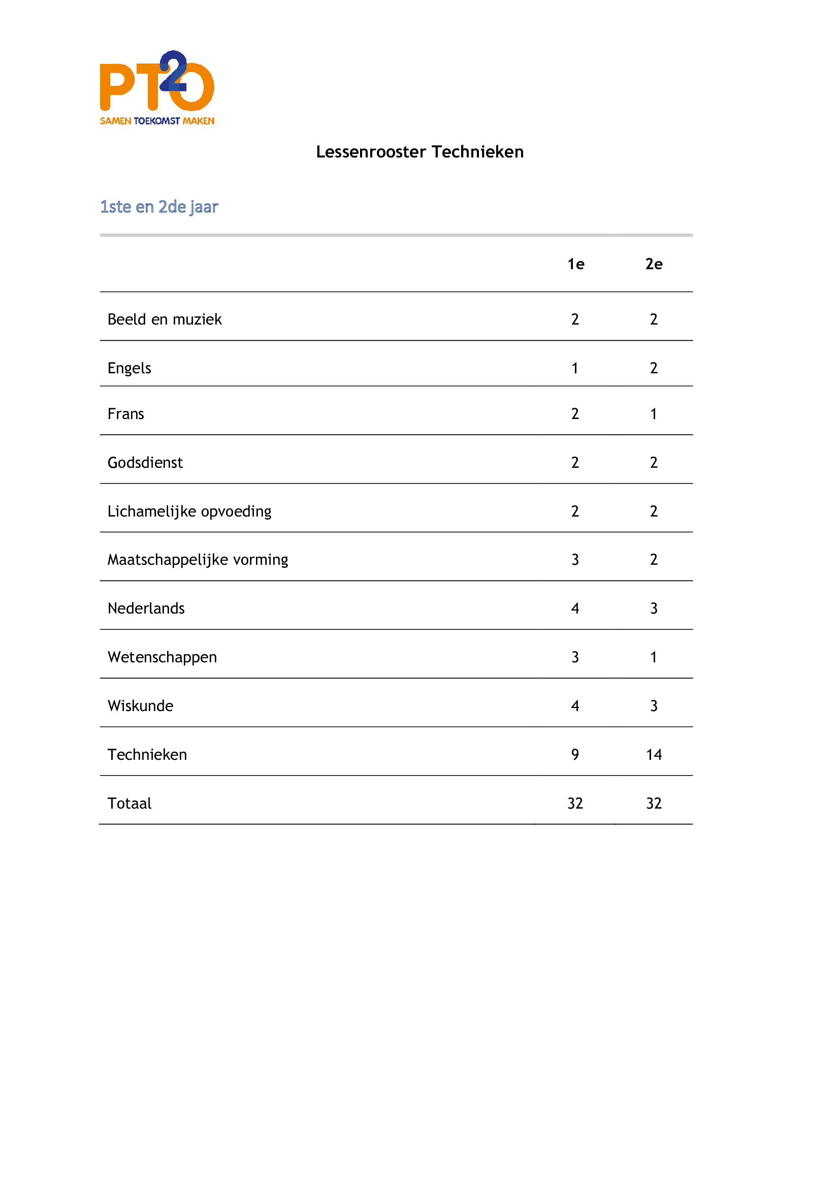 lesrooster-1ste-graad-B lesrooster-1ste-graad-B